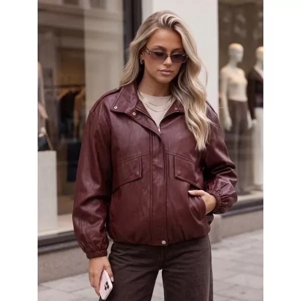  Geaca de dama DSTREET TY6069 BURGUNDIA 