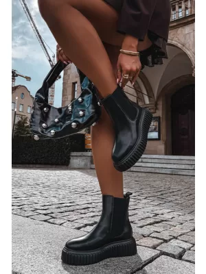 Botine de dama BIG STAR SHOES UU274334 NEGRU