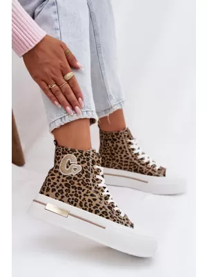Adidași de damă BOTO A88-211 LEOPARD