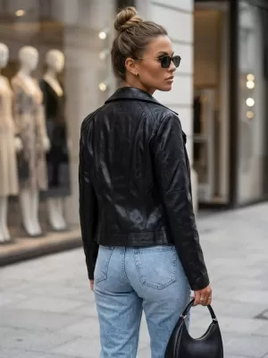 Geaca de dama DSTREET TY5730 NEGRU