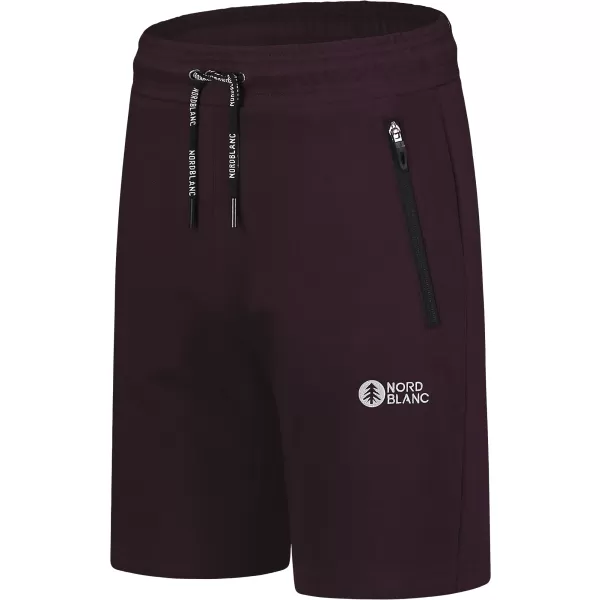  Pantaloni scurți din bumbac pentru bărbați NORDBLANC RELAXEDFIT NBSPM8254 VIOLET 