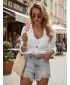 Pantaloni scurți de damă DSTREET SY0472 ALBASTRU