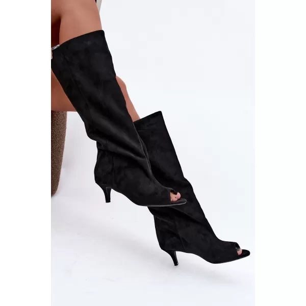  Cizme de dama BOTO 7777 NEGRU 