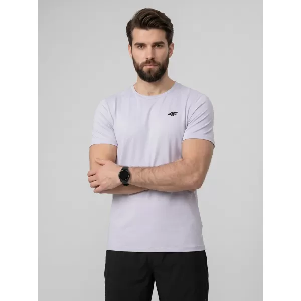  Tricou pentru bărbați 4F WAW25TTSHM2373 APROAPE ALB 