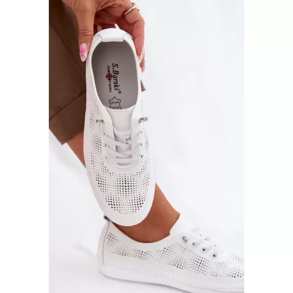  Botine de dama S.BARSKI LR61-7083 ALB 