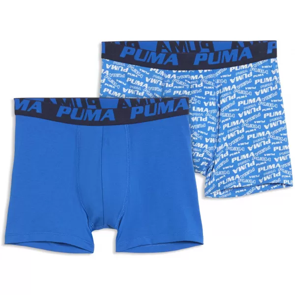  Boxeri pentru copii PUMA BOYS SCATTERED LOGO PRINT BOXERS 2P 94780302 ALBASTRU/MARINIER 