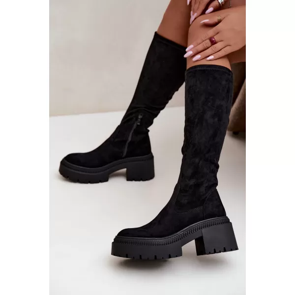  Cizme de dama BOTO 9671A-1 NEGRU 