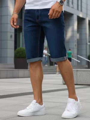 Pantaloni scurți pentru bărbați DSTREET SX2614 ALBASTRU MARIN