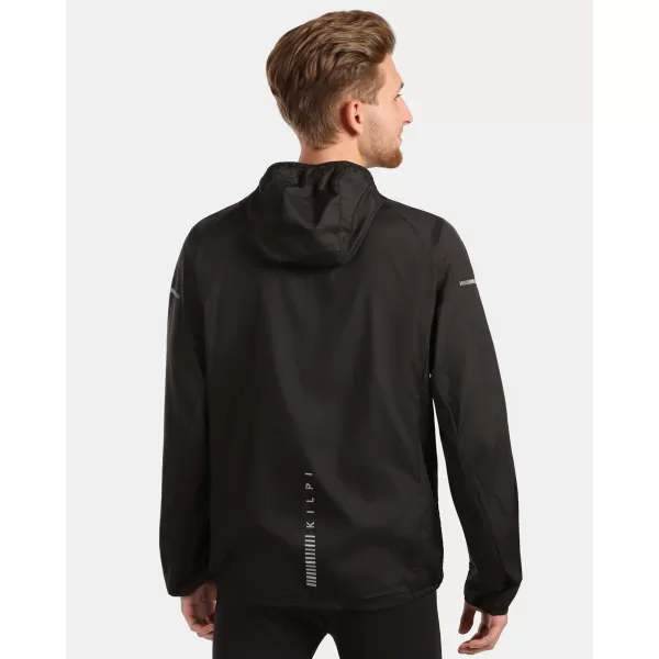  Blazer de vânt pentru bărbați KILPI ROSA-M 1M0109KI NEGRU 