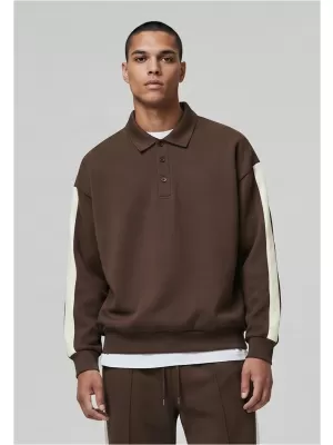 Tricou pentru bărbați cu guler URBAN CLASSICS TB8595-00075 MARO