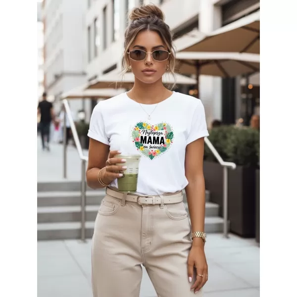  Tricou de damă DSTREET NX5029RY-WH ALB 