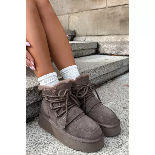  Pantofi de dama BIG STAR SHOES UU274315 UMBRE MARO/BEJ 