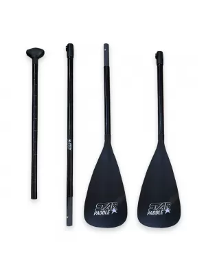 Vâslă STAR Fiberglass 4T Combo NEGRU