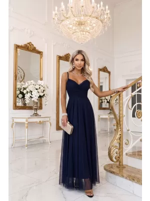 Rochie de femei NUMOCO 681-2 ALBASTRU ÎNCHIS
