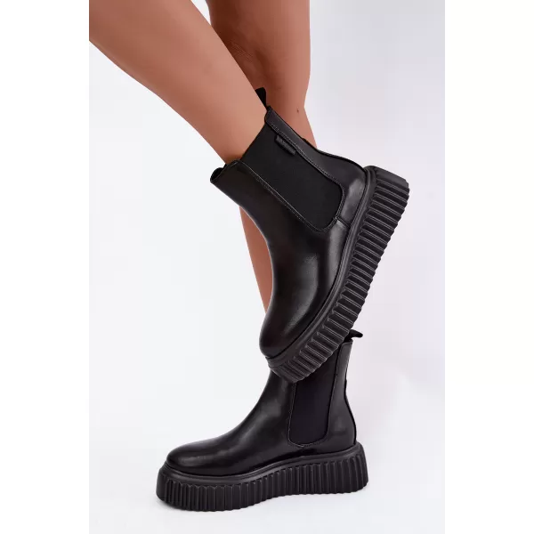  Botine de dama BIG STAR SHOES UU274334 NEGRU 