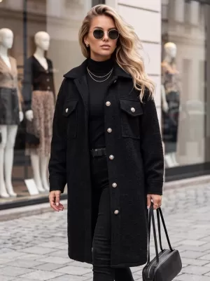Palton de damă DSTREET NY0801 NEGRU