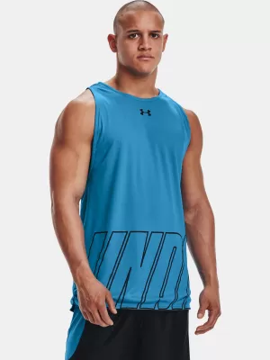Maiou bărbătesc UNDER ARMOUR UA BASELINE REVERSIBLE TANK 1361899-422 ALBASTRU