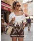 Pantaloni scurți de damă DSTREET SY0537 MARO