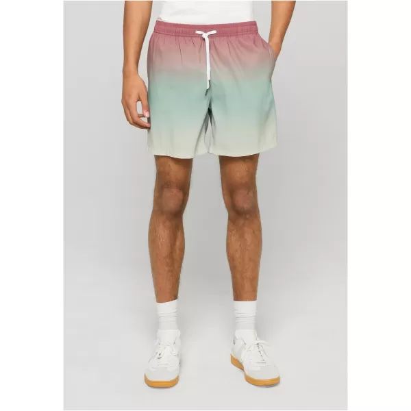  Pantaloni scurți de înot pentru bărbați URBAN CLASSICS TB8452-22413 GRADIENT VERDE 