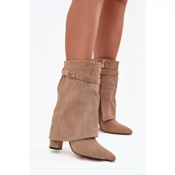  Botine de dama BOTO LA3116 KAKI 