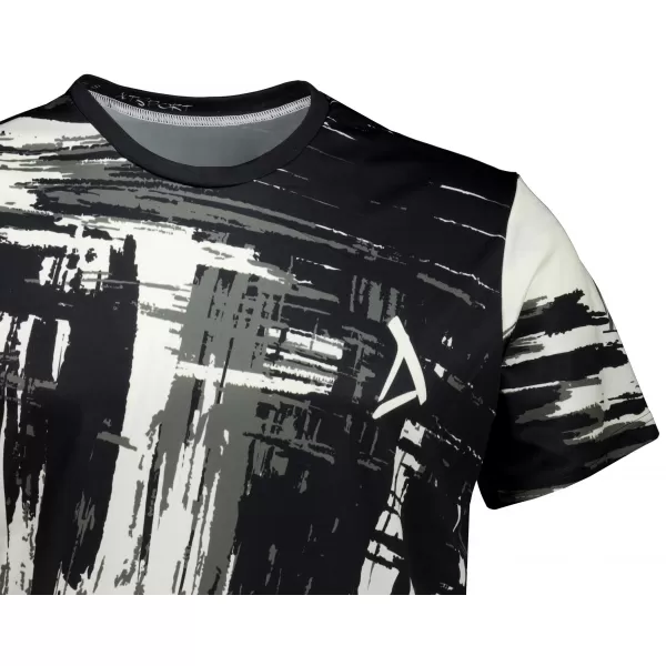  Tricou funcțional premium pentru bărbați ALTISPORT VOJ/ALM010TR01 NEGRU/FILDEȘ 