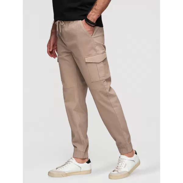  Pantaloni pentru bărbați OMBRE OM-PAJO-0290 BEJ 