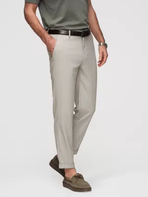 Pantaloni pentru bărbați OMBRE P1525 GRI ȘI BEJ