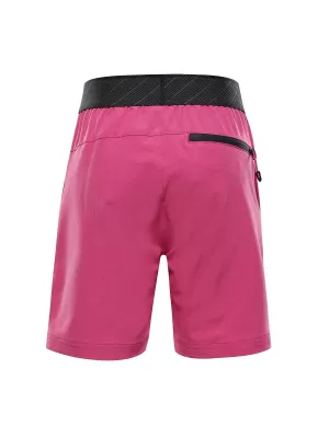 Pantaloni scurți pentru copii ALPINE PRO ZAMBO 3 ROȘU FUCSIA