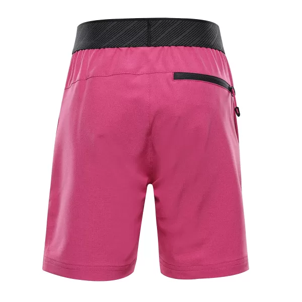  Pantaloni scurți pentru copii ALPINE PRO ZAMBO 3 ROȘU FUCSIA 