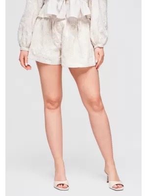 Pantaloni scurți de damă OMBRE OW-ST-E0012 BEJ