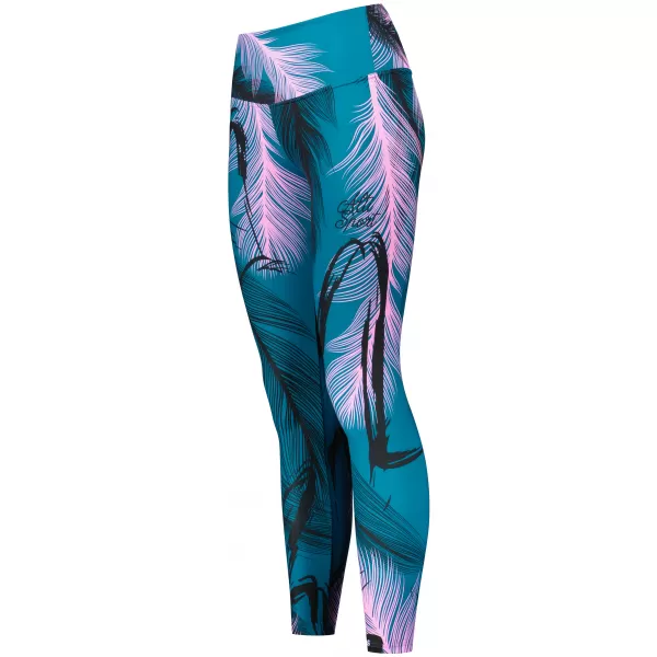  Jambiere lungi premium pentru femei (dimensiuni noi) ALTISPORT VOJ/ALW001LEG05 BENZINĂ/ROZ DESCHIS 