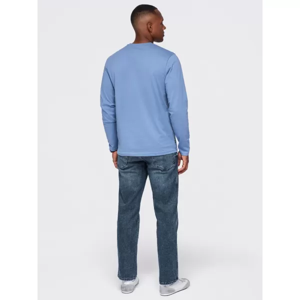  Tricou pentru bărbați OMBRE OM-LSBL-0143 DENIM LEJER 