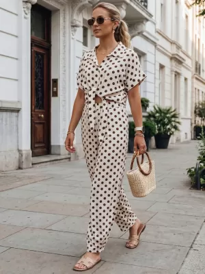 Pantaloni de dama DSTREET UY3069 BEJ