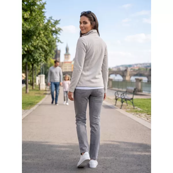  Hanorac de damă din fleece ALTISPORT ALW002852 EVIDENȚIERI ARGINTII 