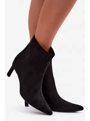 Botine de dama BOTO NS627P NEGRU
