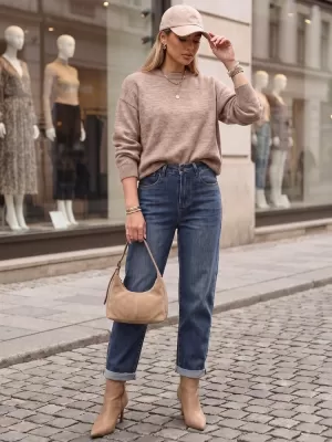 Pantaloni de dama DSTREET UY3113 ALBASTRU