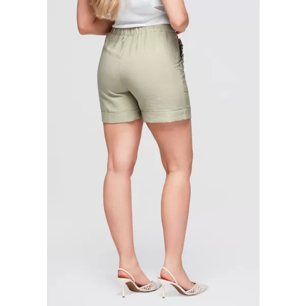  Pantaloni scurți de damă OMBRE OW-ST-E0006 KAKI 