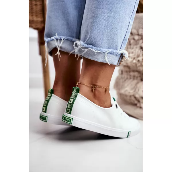  Adidași de damă BIG STAR SHOES GG274006 ALB/VERDE 