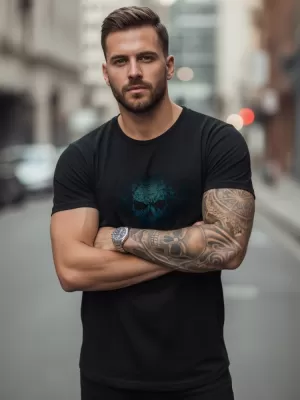 Tricou pentru bărbați DSTREET NX0092R NEGRU