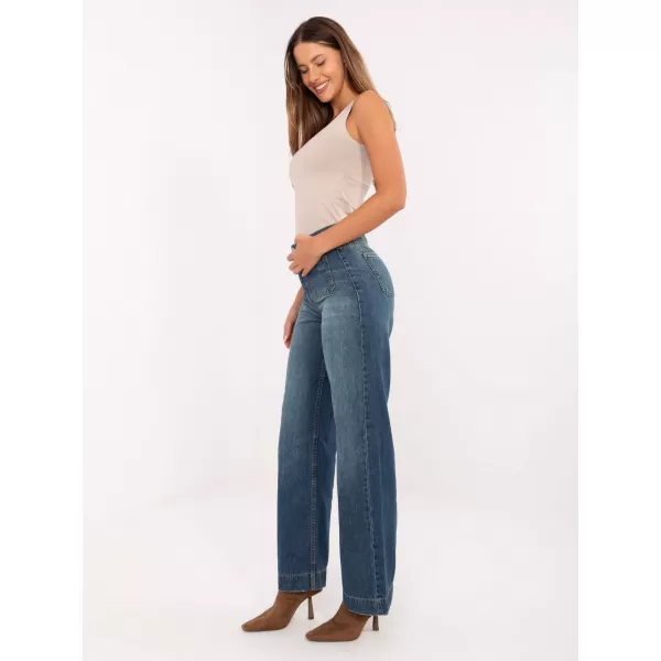  Pantaloni de dama SUBLEVEL D80018BB62456D285 ALBASTRU ÎNCHIS 