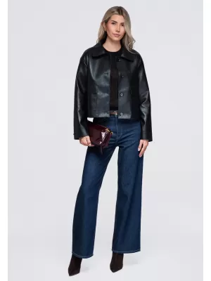 Geaca de dama OMBRE OW-JT-E0005 NEGRU