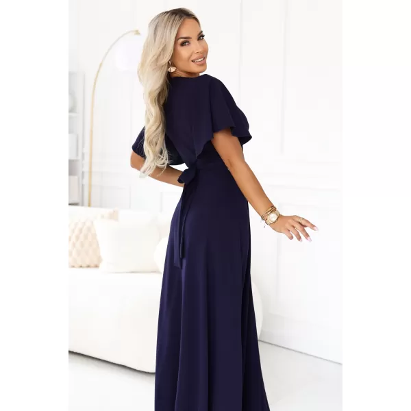  Rochie NUMOCO 581-9 ALBASTRU ÎNCHIS 
