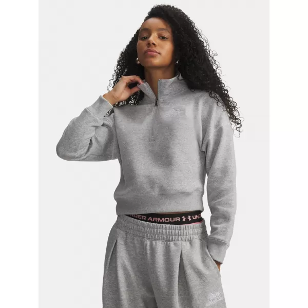  Hanorac de dama UNDER ARMOUR RIVAL FLEECE SCRIPT HZ 6012292-011 GRI 