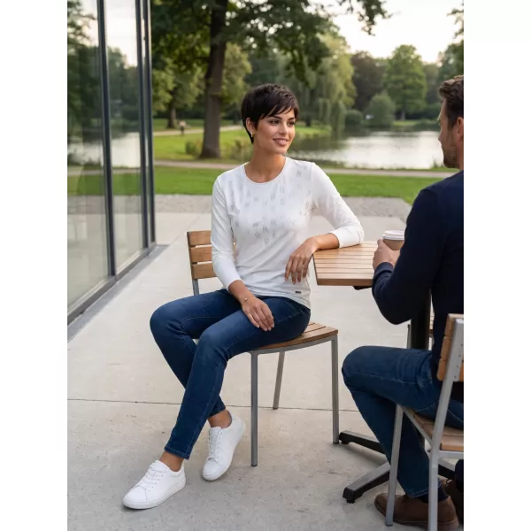  Tricou de damă ALTISPORT IDIARA ALB 