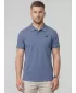 Tricou pentru bărbați cu guler 4F WMM00TPTSM0770 DENIM