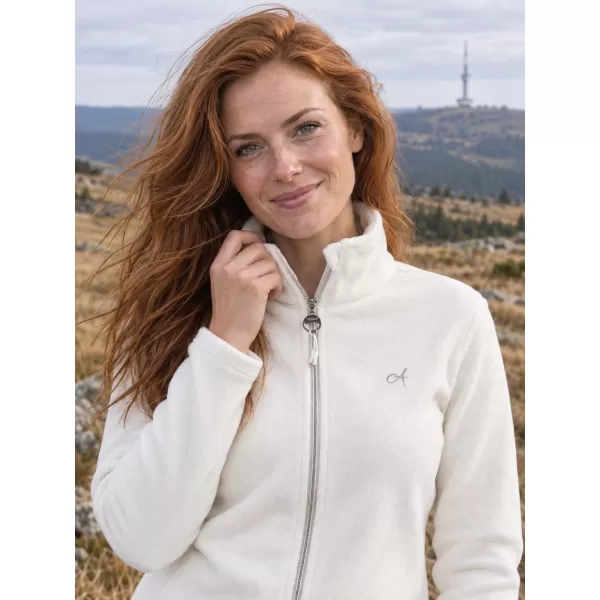  Hanorac de damă din fleece ALTISPORT ILKI ALB 