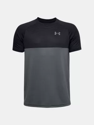 Tricou băieți UNDER ARMOUR TECH COLORBLOCK SS 1357548-001 NEGRU