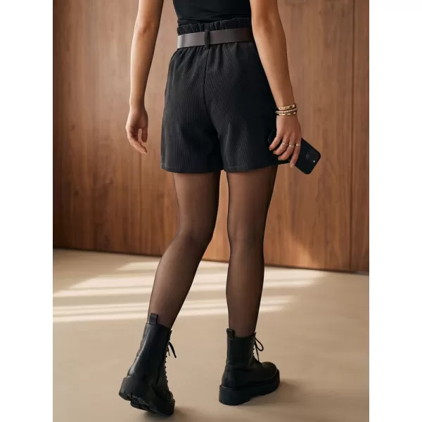  Pantaloni scurți de damă DSTREET SY0591 GRI ÎNCHIS 