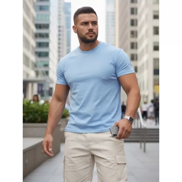  Tricou pentru bărbați DSTREET RX5680 ALBASTRU DESCHIS 