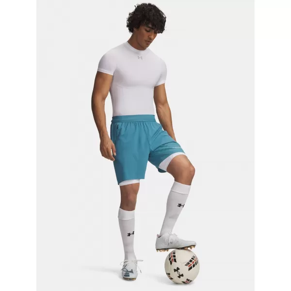  Pantaloni scurți pentru bărbați UNDER ARMOUR HG ELITE LONG SHORTS 6015388-100 ALB 